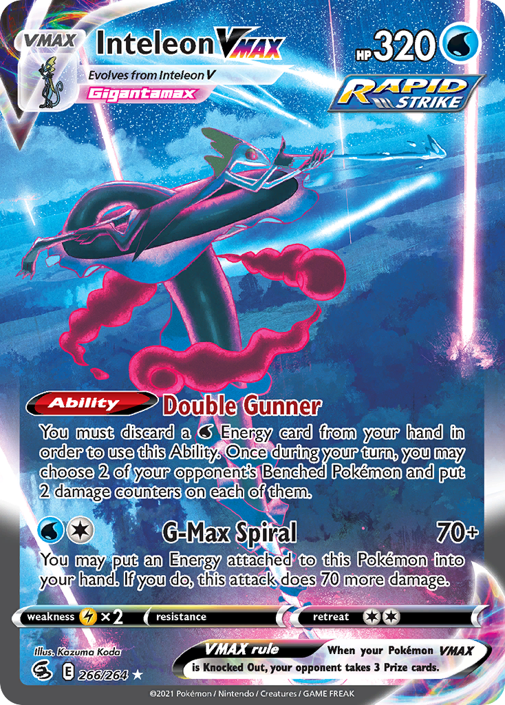 (#266/264) Inteleon VMAX - Holo [Fusion Strike]