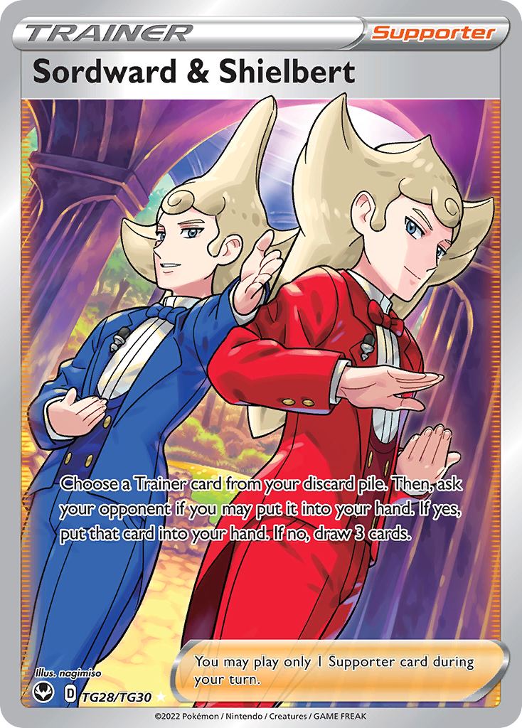 (#TG28/TG30) Sordward & Shielbert - Holo [Silver Tempest Trainer Gallery]