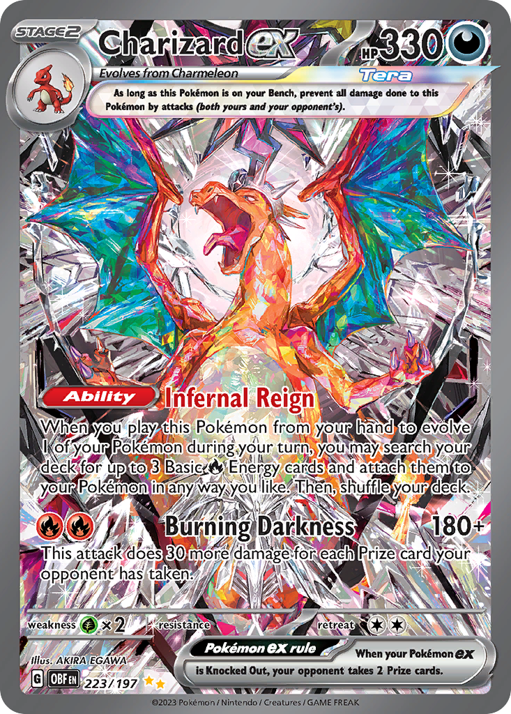 (#223/197) Charizard ex - Holo [Obsidian Flames]