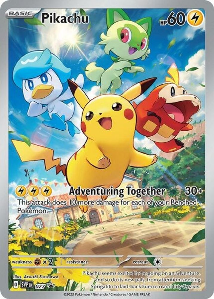 (#027) Pikachu - Holo [Scarlet & Violet Promo]