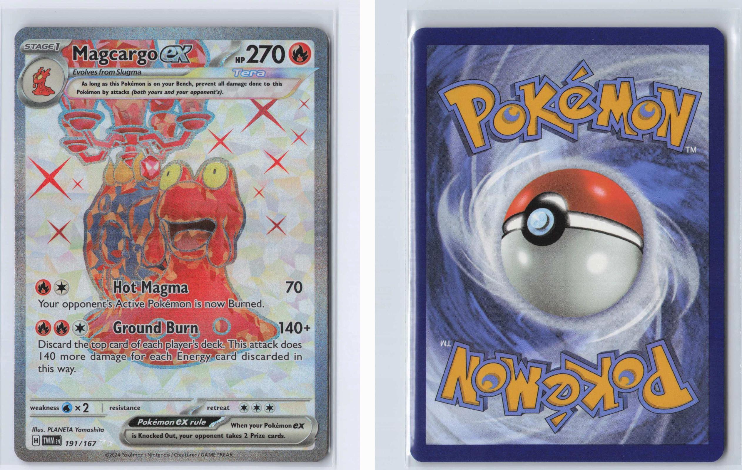 (#191/167) Magcargo ex - Holo [Twilight Masquerade]