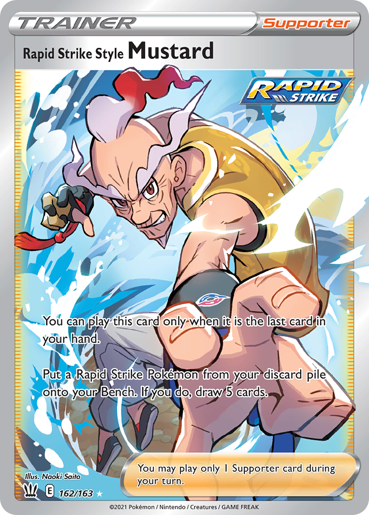 (#162/163) Rapid Strike Style Mustard - Holo [Battle Styles]
