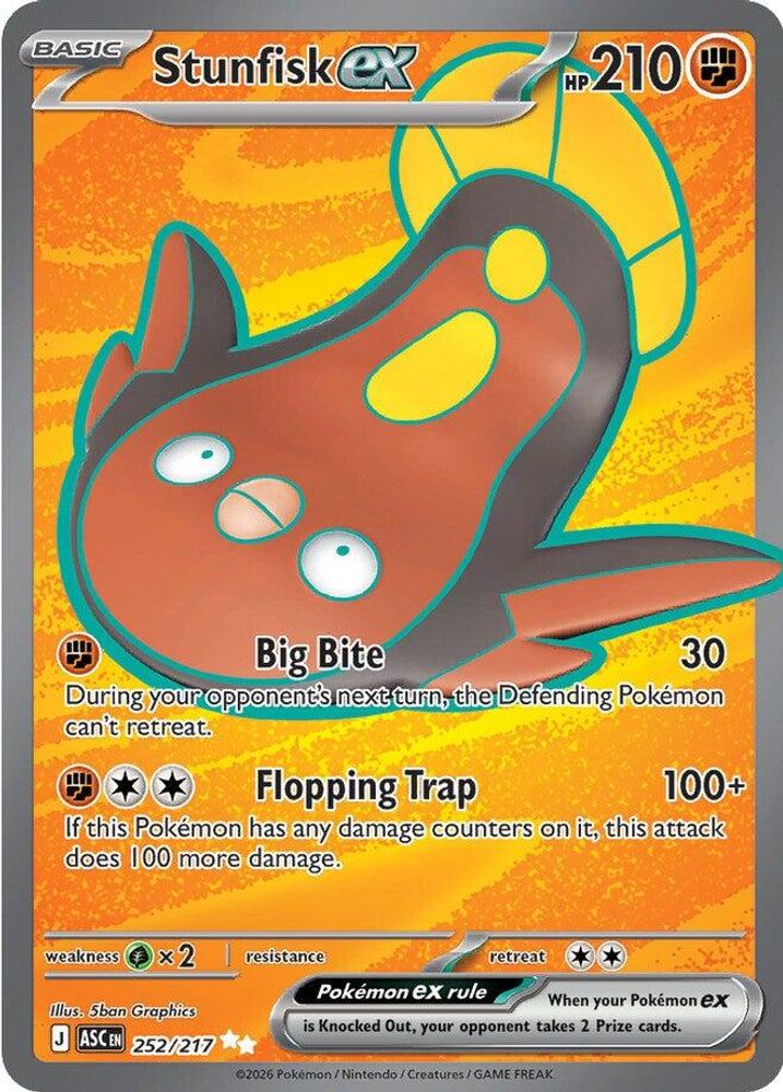 (#252/217) Stunfisk ex - Holo [Ascended Heroes]