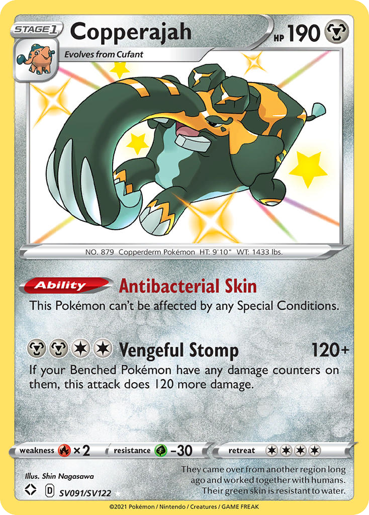 (#SV091/SV122) Copperajah - Holo [Shining Fates Shiny Vault]