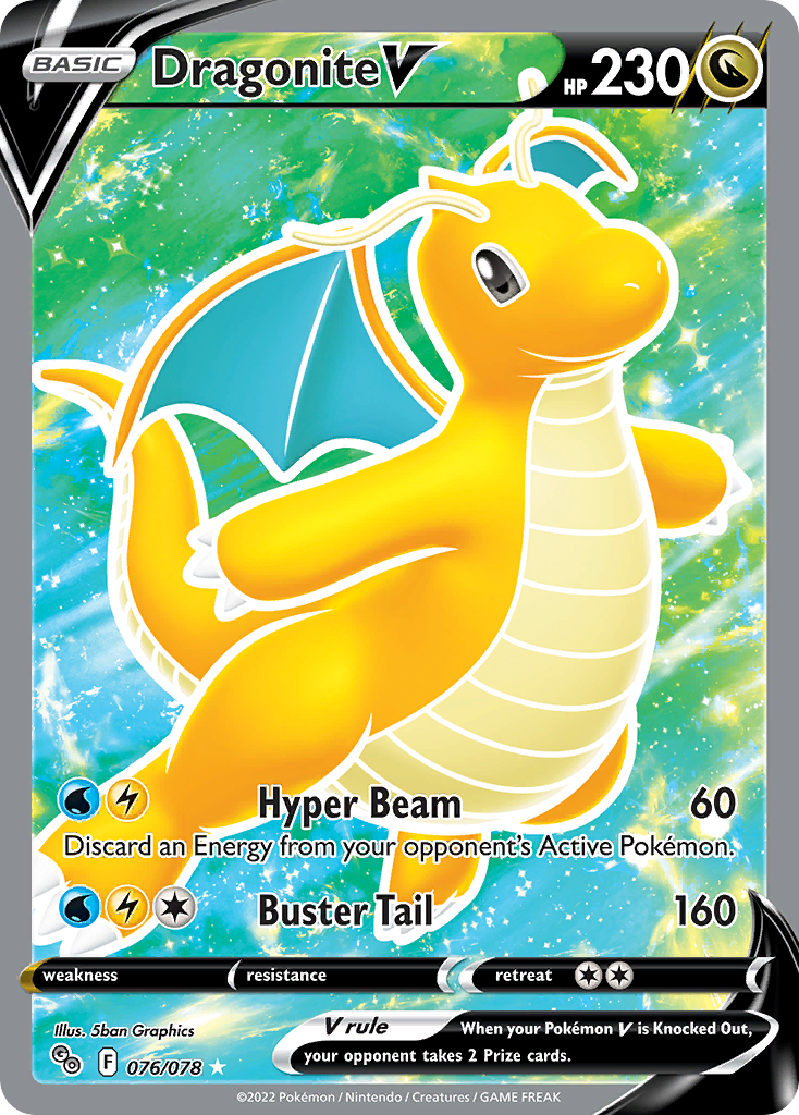 (#076/078) Dragonite V - Holo [Pokemon GO]