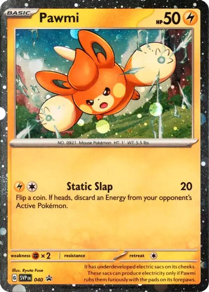 (#040) Pawmi (Cosmos Holo) - Normal [Scarlet & Violet Promo]