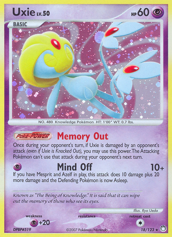(#18/123) Uxie - Reverse Holo [Mysterious Treasures]