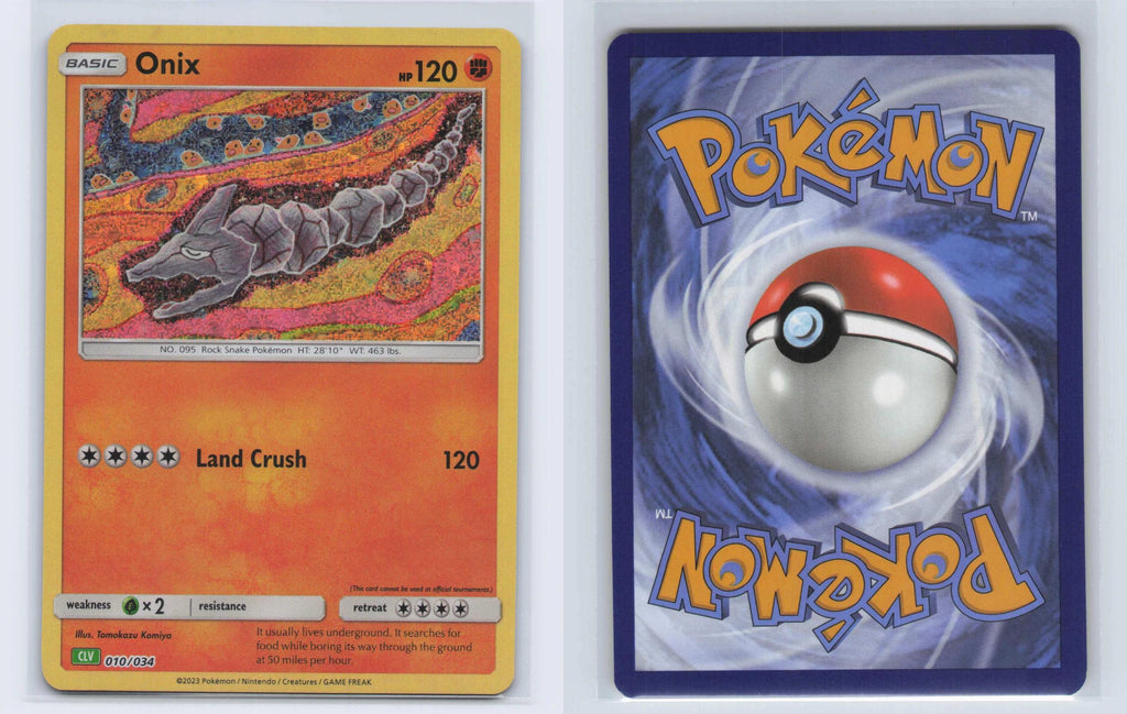 (#010/034) Onix - Holo [Trading Card Game Classic]