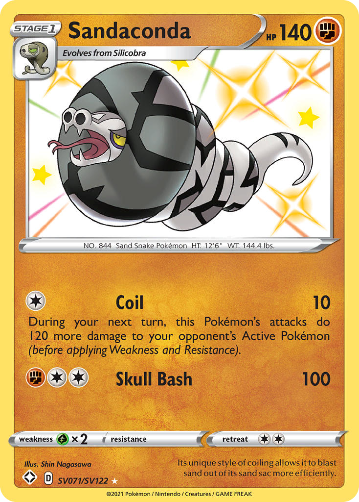 (#SV071/SV122) Sandaconda - Holo [Shining Fates Shiny Vault]