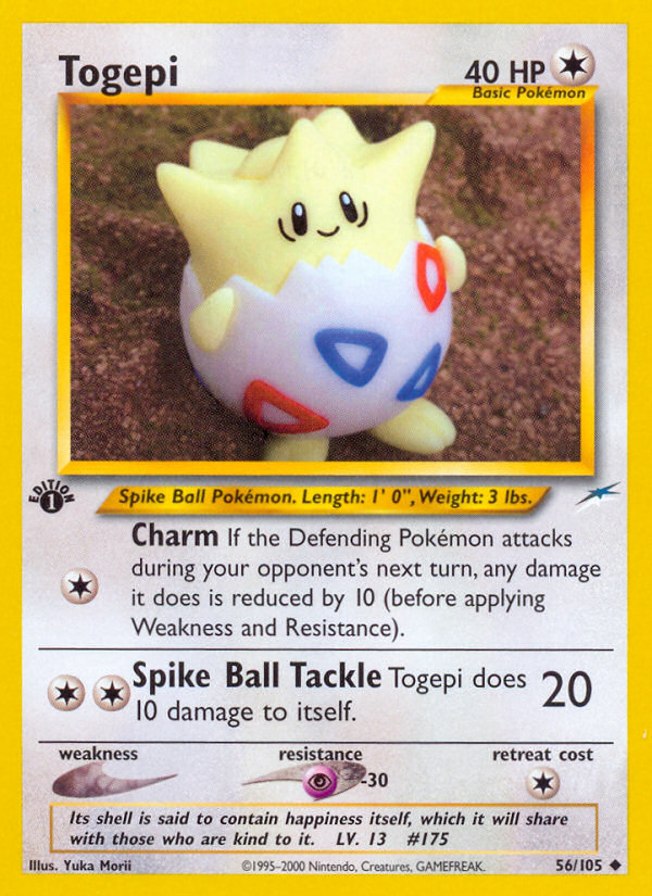 (#56/105) Togepi - Unlimited [Neo Destiny]