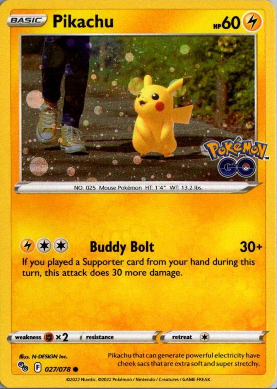 (#027/078) Pikachu (Cosmos Holo) - Normal [Miscellaneous Cards & Products]