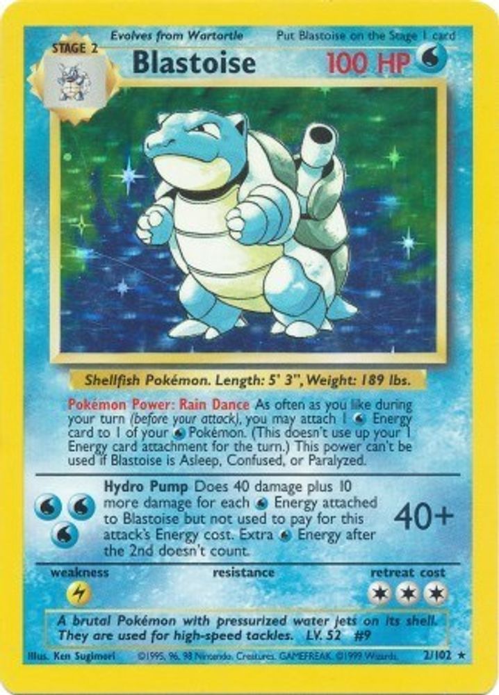 (#2/102) Blastoise - Holo [Base Set Unlimited]