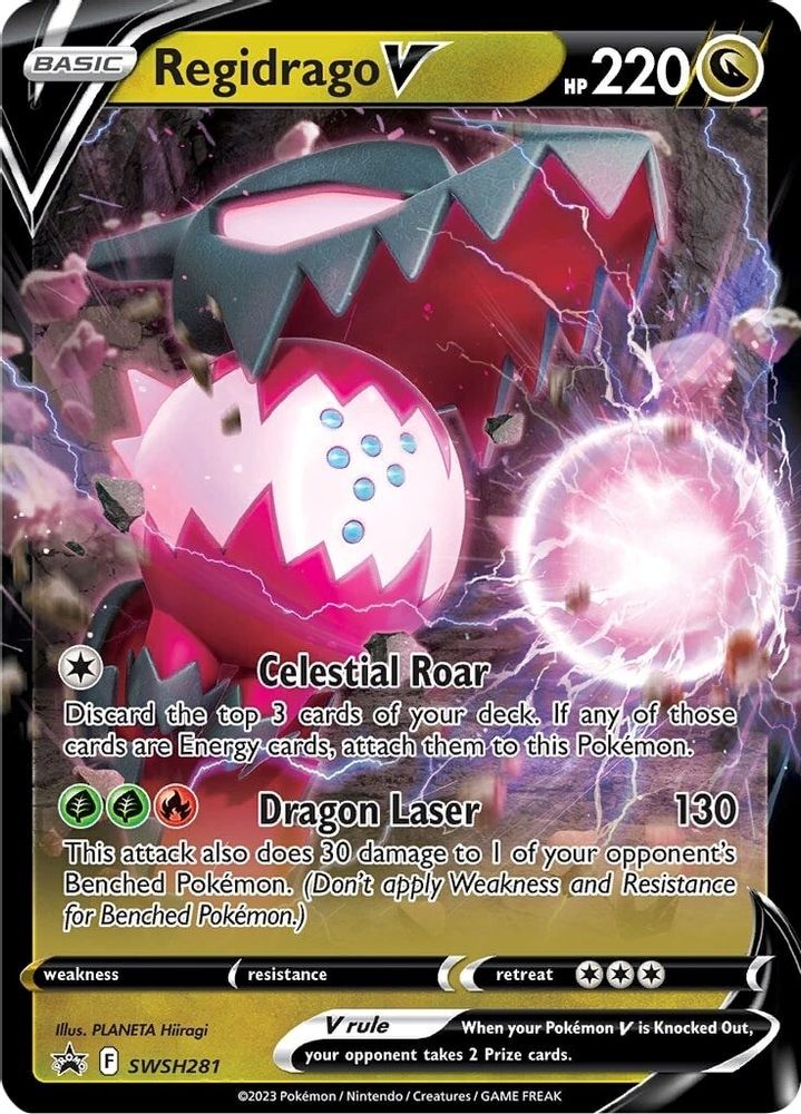 (#SWSH281) Regidrago V - Holo [Sword & Shield Promo]