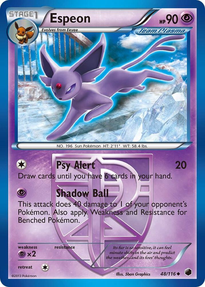 (#48/116) Espeon (Team Plasma) [Plasma Freeze]