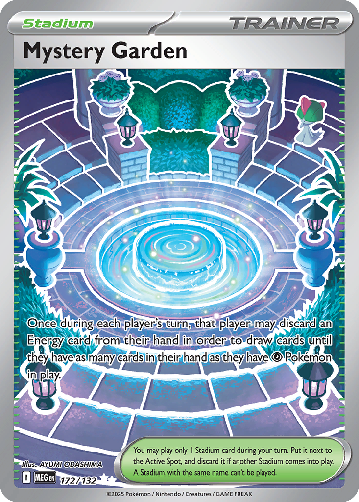 (#172/132) Mystery Garden - Holo [Mega Evolution]
