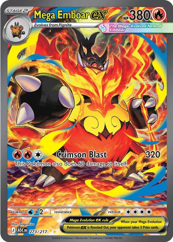 (#273/217) Mega Emboar ex - Holo [Ascended Heroes]