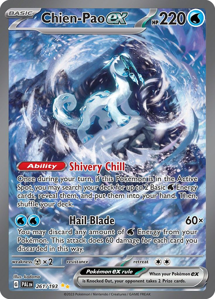 (#261/193) Chien-Pao ex - Holo [Paldea Evolved]