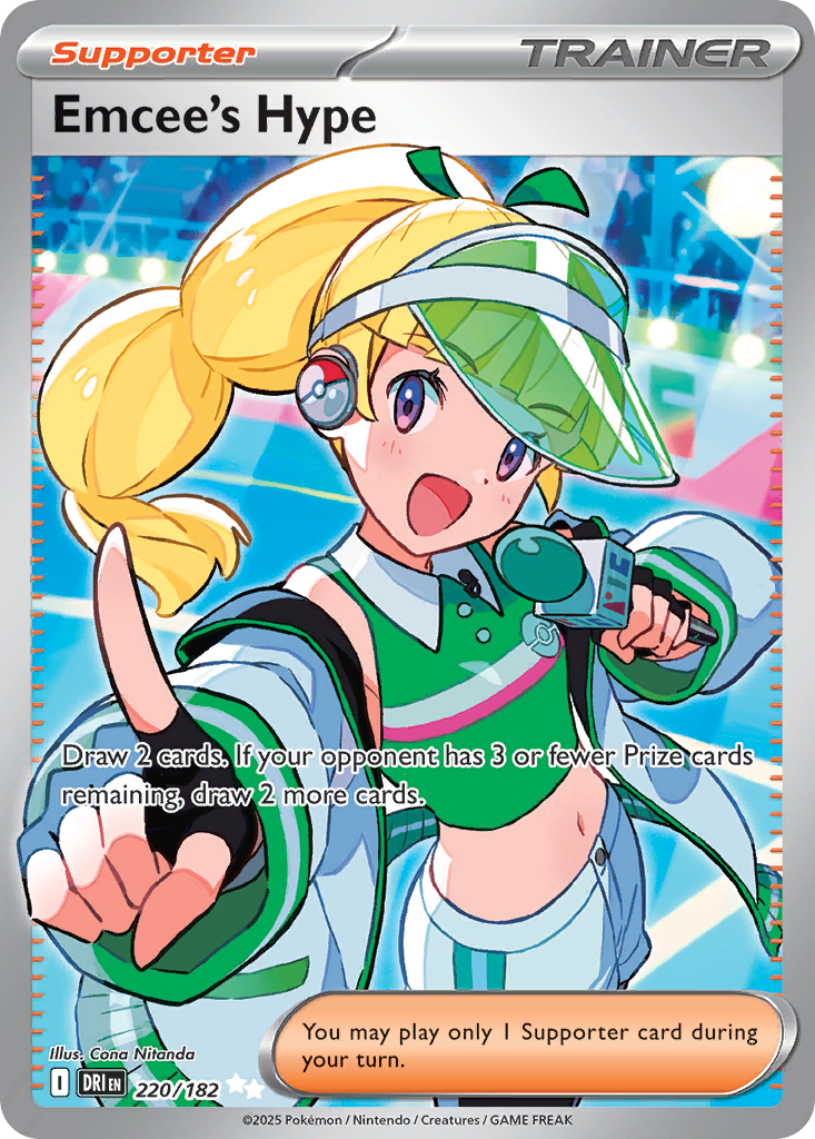 (#220/182) Emcee's Hype - Holo [Destined Rivals]