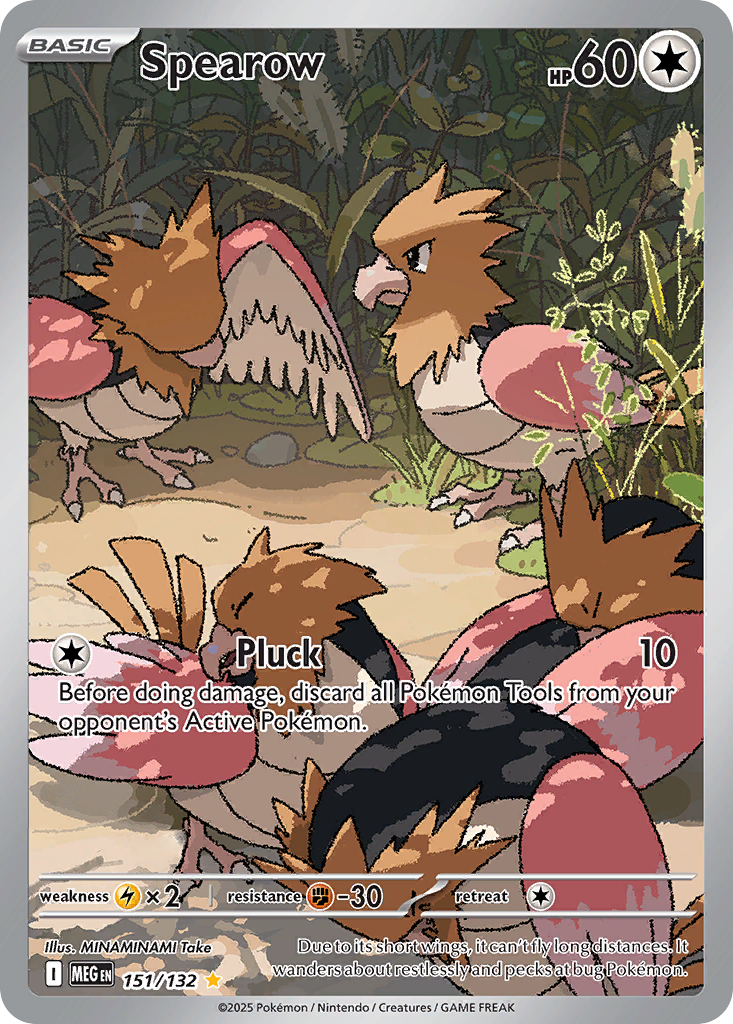 (#151/132) Spearow - Holo [Mega Evolution]