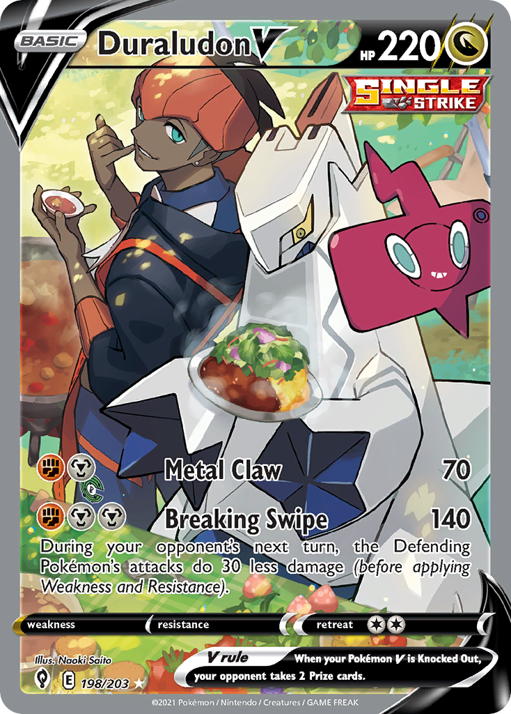 (#198/203) Duraludon V - Holo [Evolving Skies]