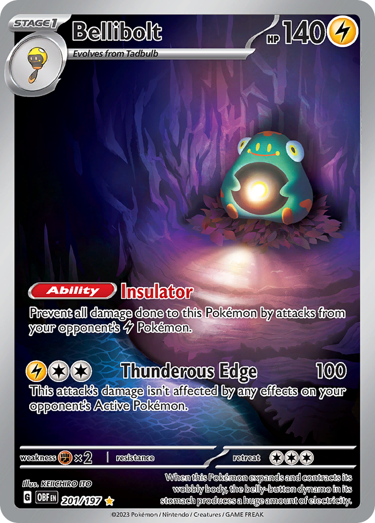 (#201/197) Bellibolt - Holo [Obsidian Flames]
