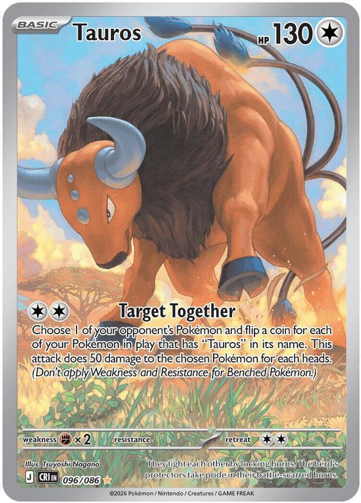 (#096/086) Tauros - Holo [Chaos Rising]