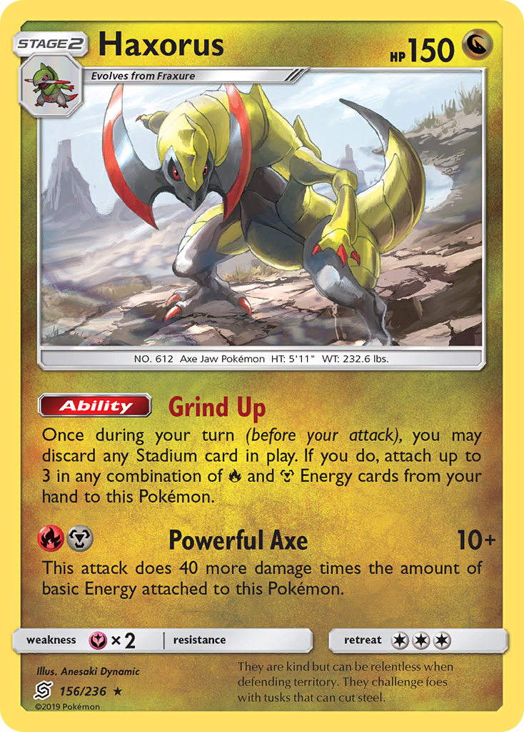 (#156/236) Haxorus - Holo [Unified Minds]