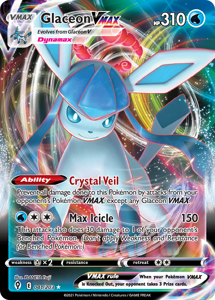 (#041/203) Glaceon VMAX - Holo [Evolving Skies]