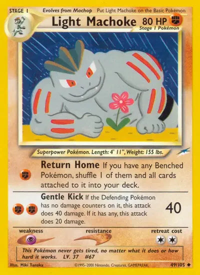(#49/105) Light Machoke - Unlimited [Neo Destiny]