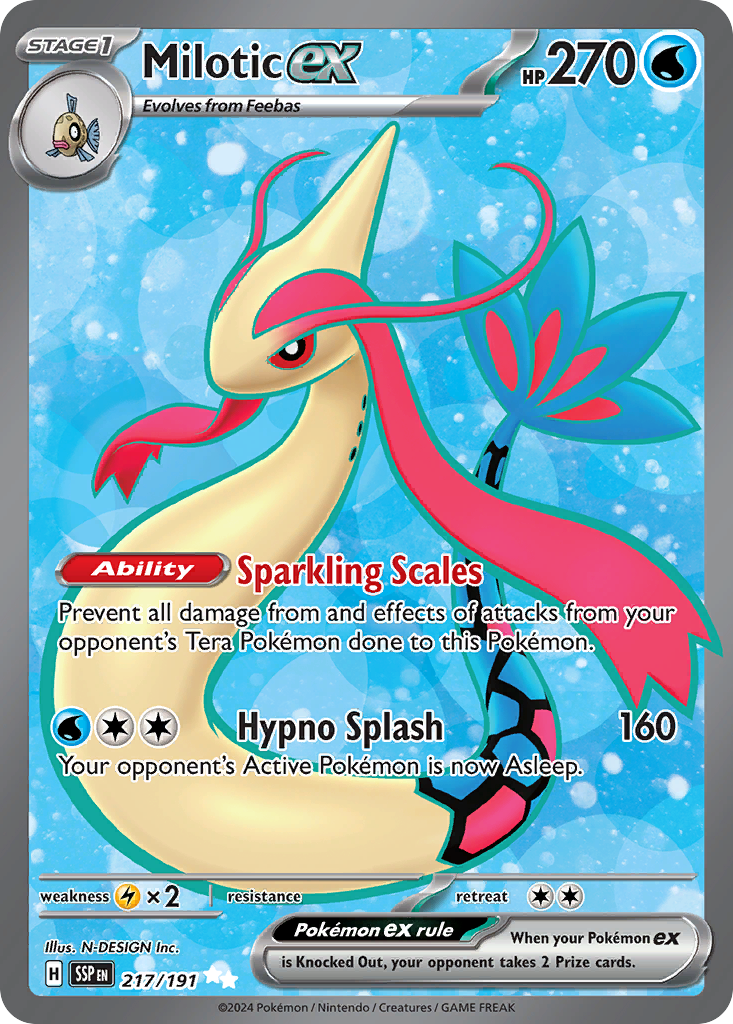 (#217/191) Milotic ex - Holo [Surging Sparks]