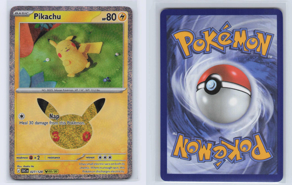 (#027/128) Pikachu - Holo [ME: 30th Celebration]