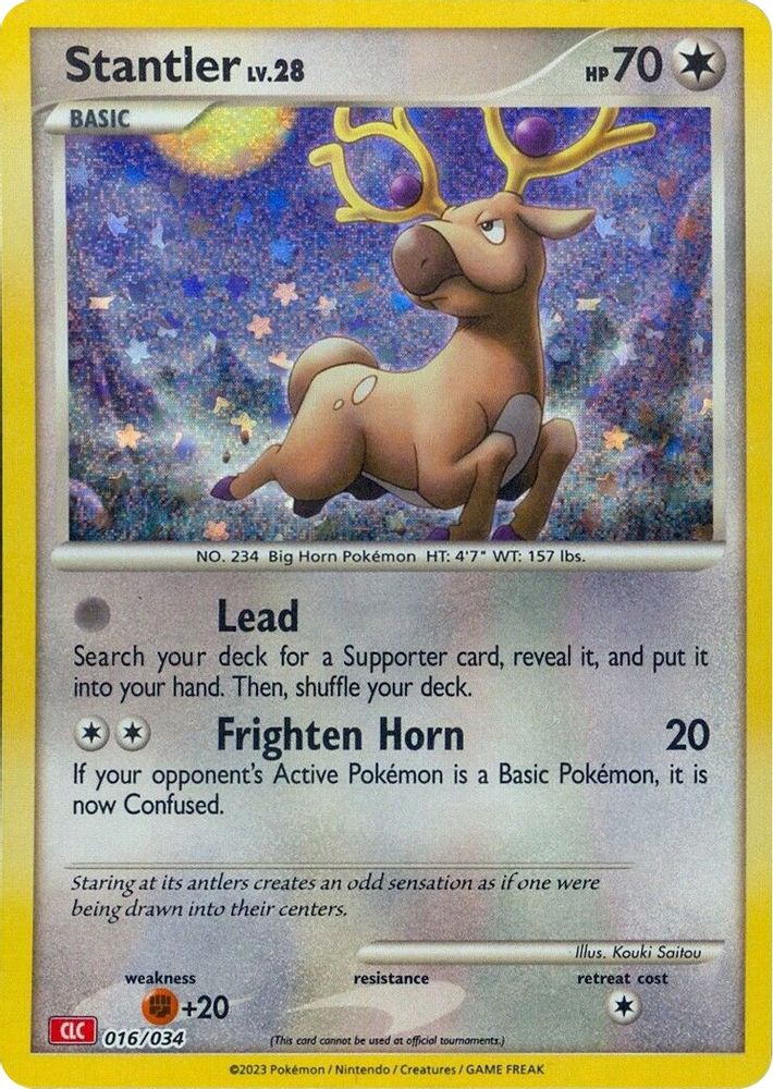 (#016/034) Stantler - Holo [Trading Card Game Classic]