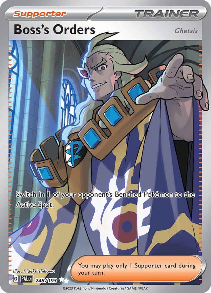 (#248/193) Boss's Orders (Ghetsis) - Holo [Paldea Evolved]