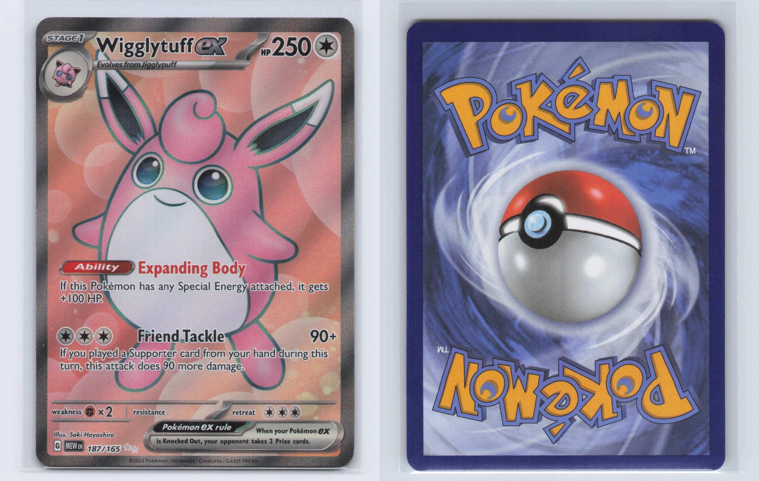(#187/165) Wigglytuff ex - Holo [151]