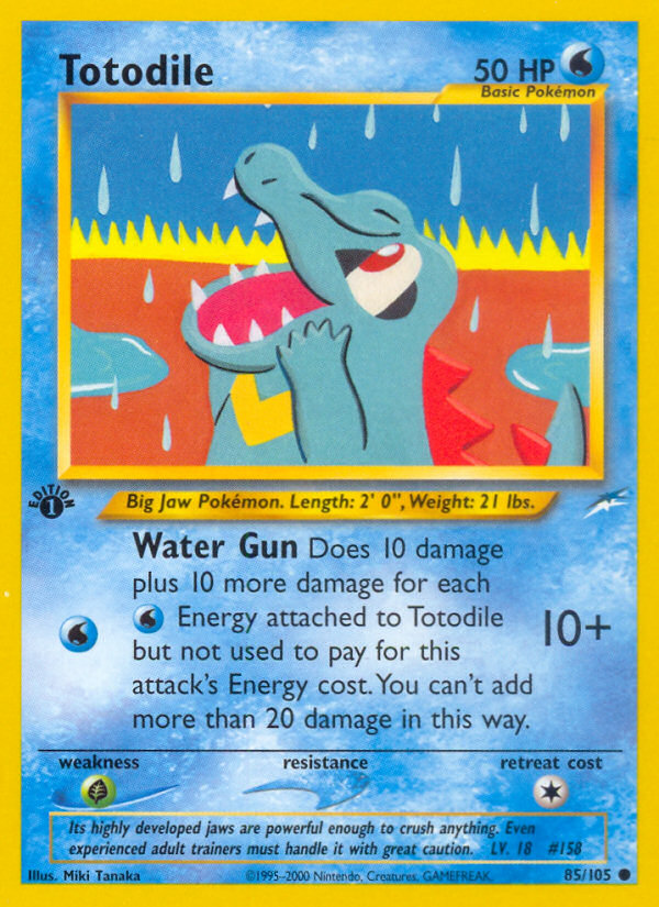 (#85/105) Totodile - Unlimited [Neo Destiny]