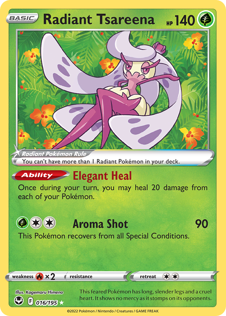 (#016/195) Radiant Tsareena - Holo [Silver Tempest]