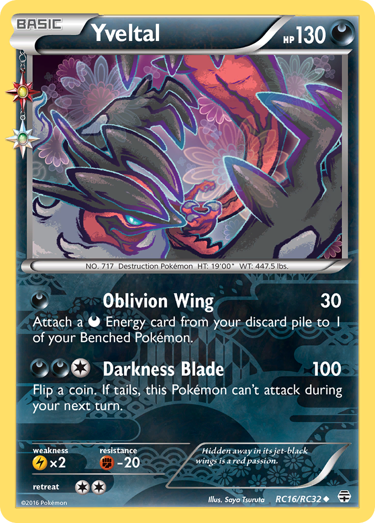 (#RC16/RC32) Yveltal - Holo [Generations]