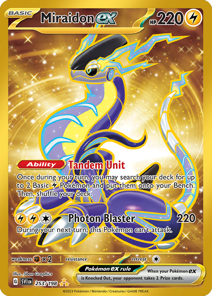 (#253/198) Miraidon ex - Holo [Scarlet & Violet]