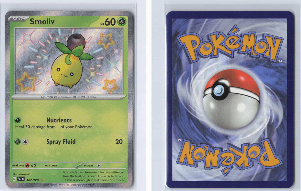 (#102/091) Smoliv - Holo [Paldean Fates]
