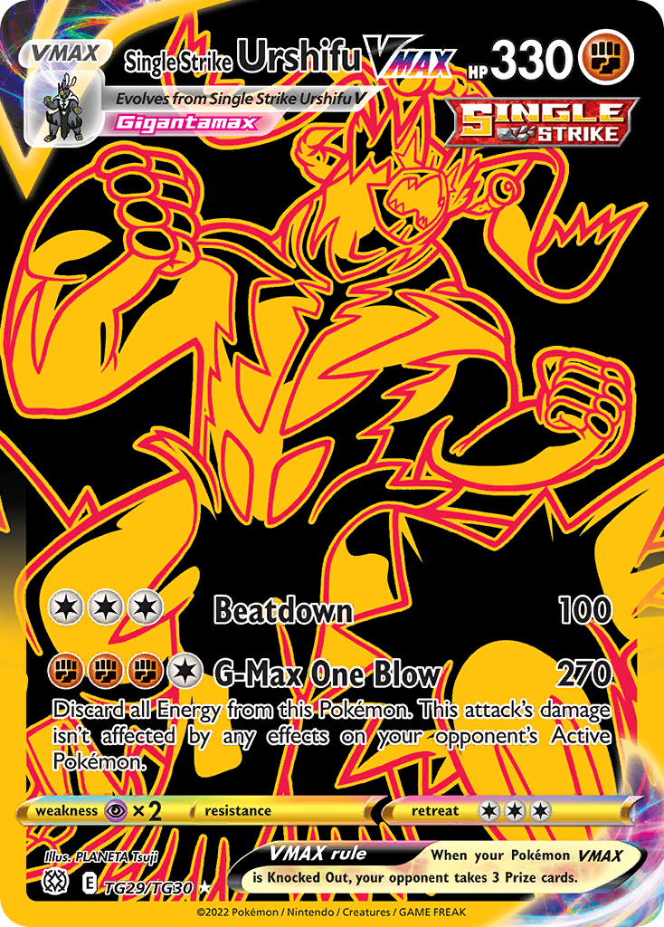 (#TG29/TG30) Single Strike Urshifu VMAX - Holo [Brilliant Stars Trainer Gallery]