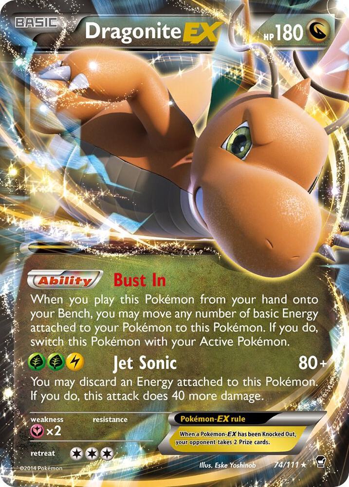 (#74/111) Dragonite EX [XY - Furious Fists]