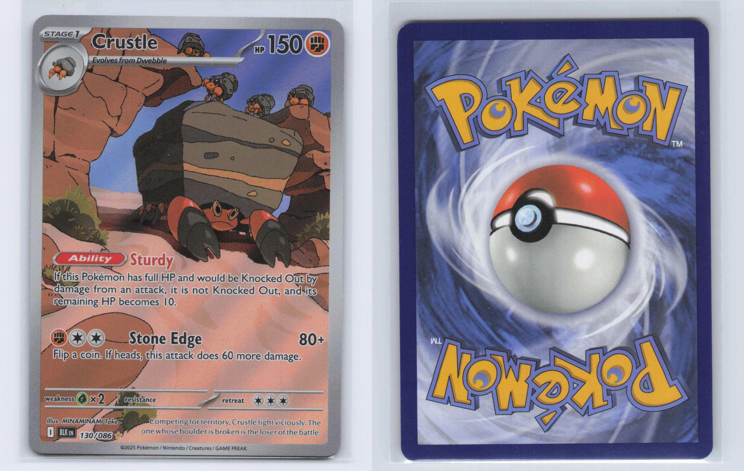 (#130/086) Crustle - Holo [Black Bolt]