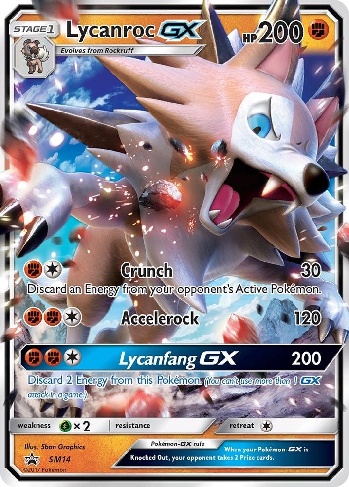 (#SM14) Lycanroc GX - - Holo [Sun & Moon Promo]