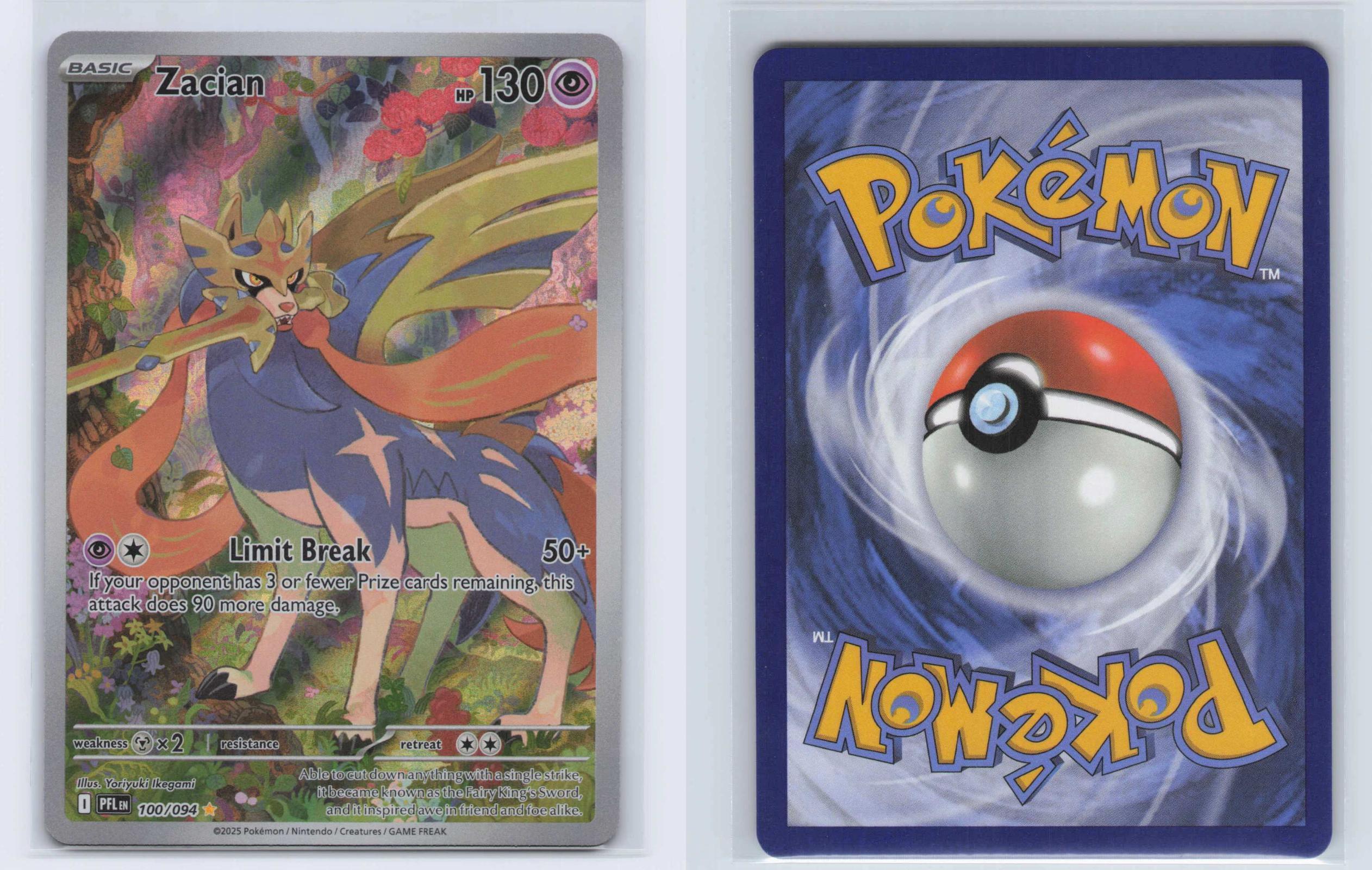 (#100/094) Zacian - Holo [Phantasmal Flames]