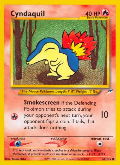 (#61/105) Cyndaquil - Unlimited [Neo Destiny]