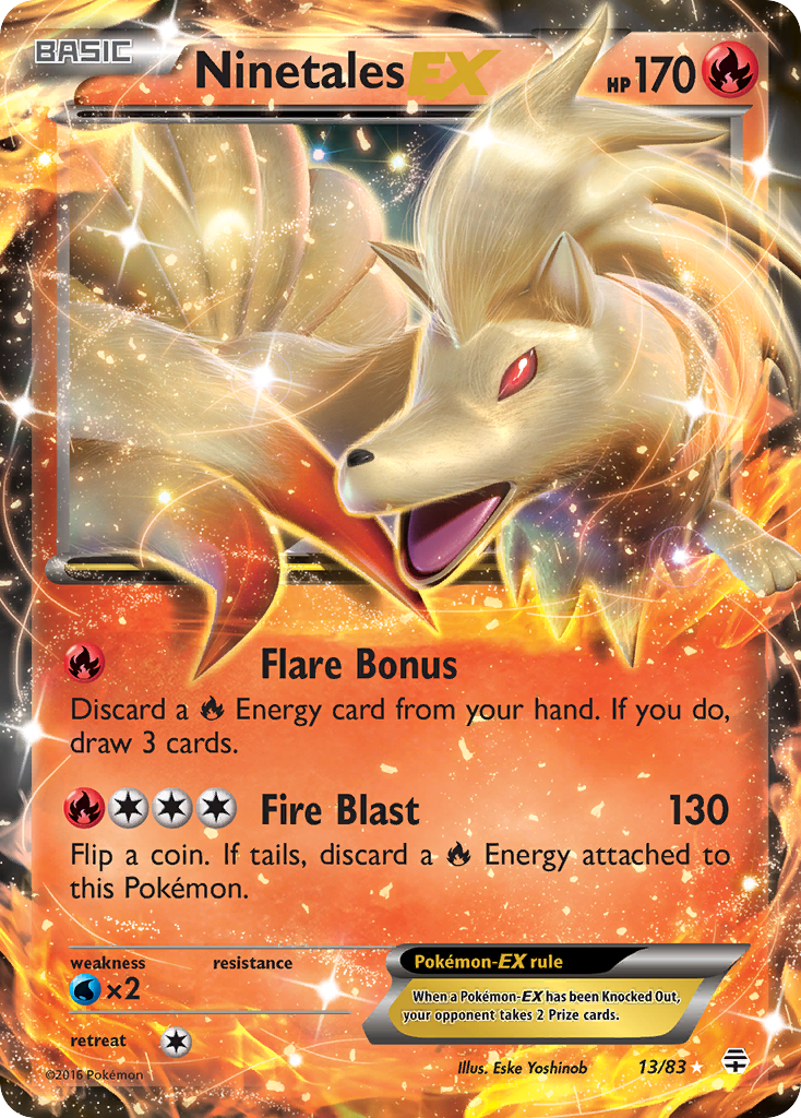 (#13/83) Ninetales EX - Holo [Generations]