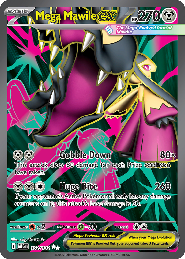 (#162/132) Mega Mawile ex - Holo [Mega Evolution]