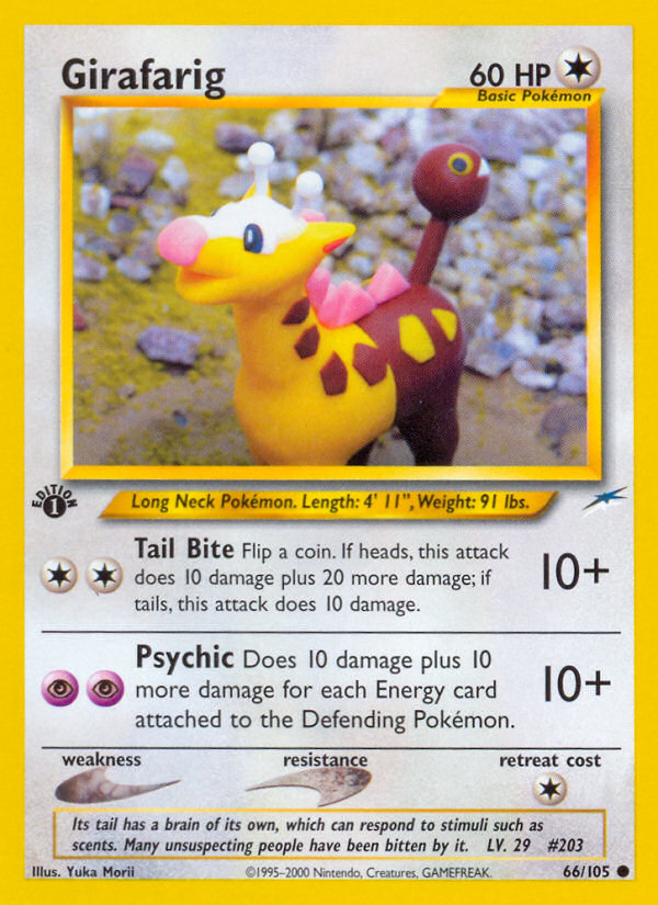 (#66/105) Girafarig - Unlimited [Neo Destiny]