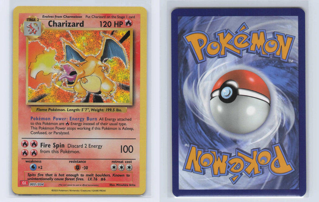 (#003/034) Charizard - Holo [Trading Card Game Classic]