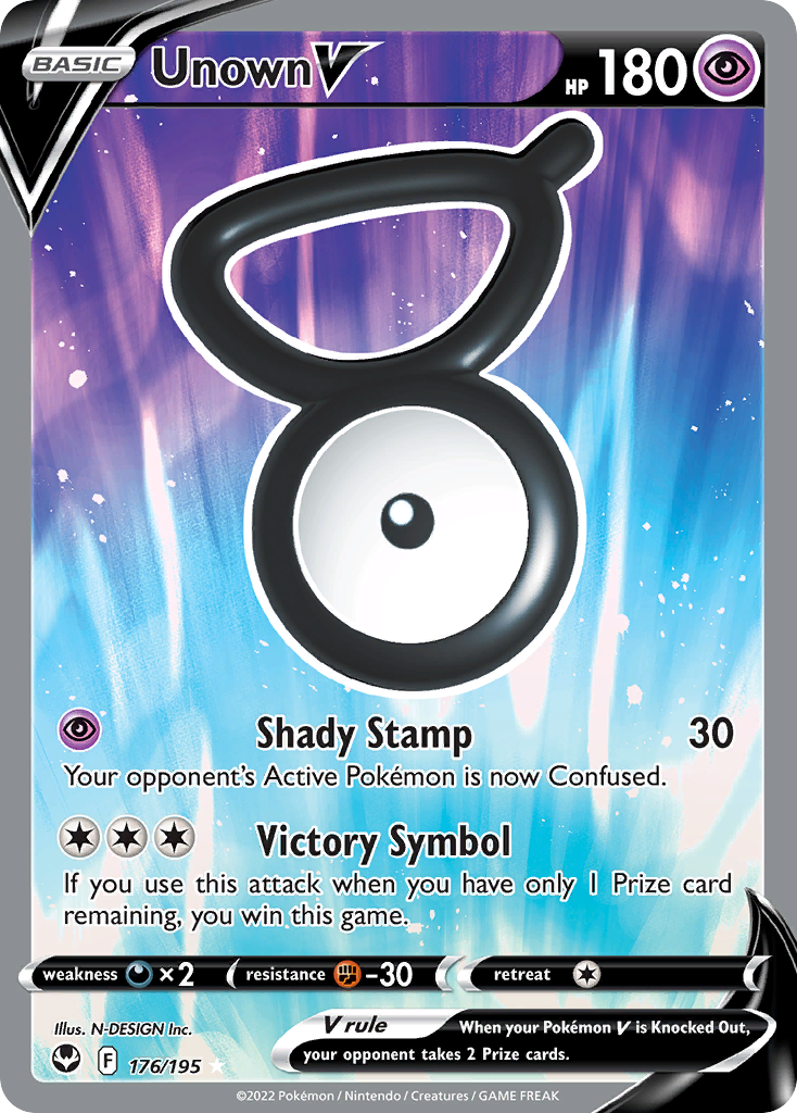 (#176/195) Unown V - Holo [Silver Tempest]